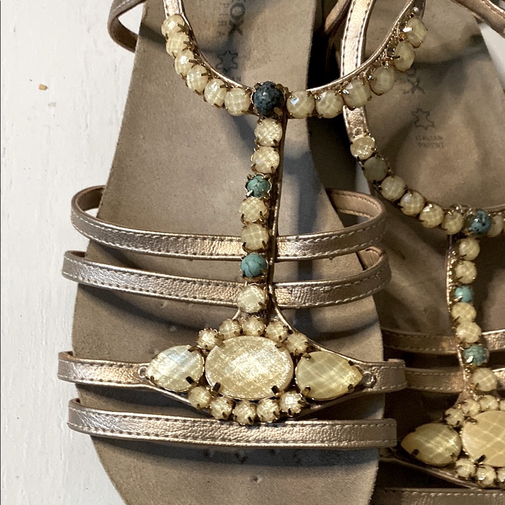 GEOX Sandals with Beaded Accents